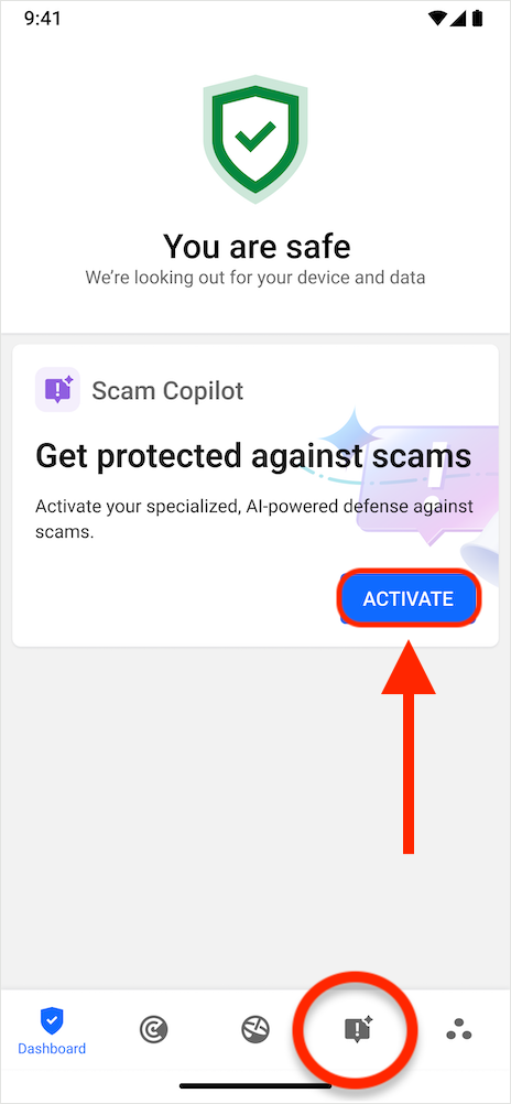 set up Scam Copilot on Android