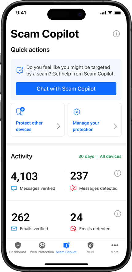 Scam Copilot mobile